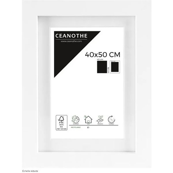 CM 50X70 OUV 40X50 OSLO BLANC
