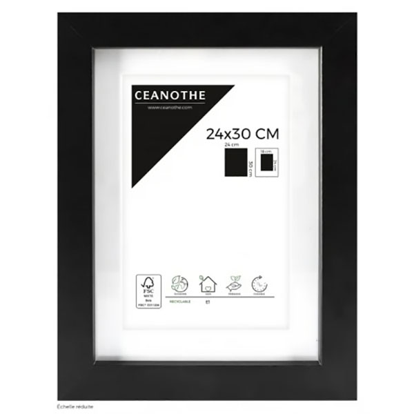 CM 24X30 OUV 18X24 OSLO NOIR