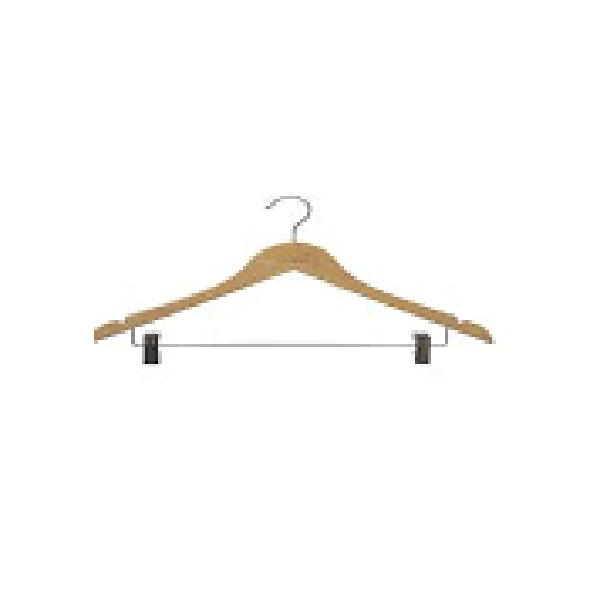 CINTRE EN BOIS POUR VESTE ET PANTALON X2