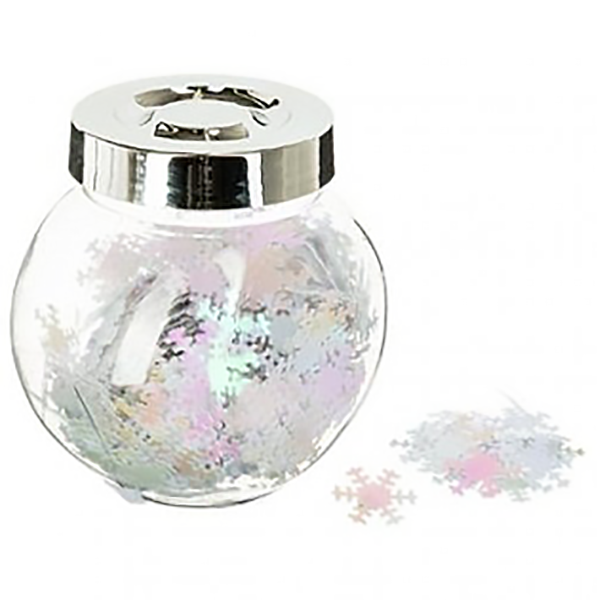BOCAL CONFETTIS BRILLANT BLANC