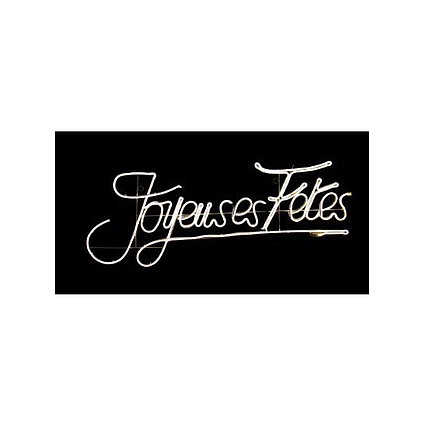 FT EXTERIEUR JOYEUSE FETES NEON 122CM BLANCHE