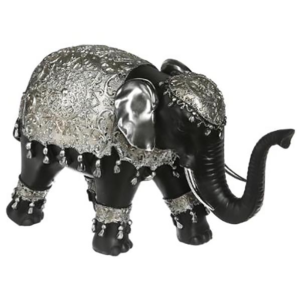 ELEPHANT NOIR/ARGENT GM H.18