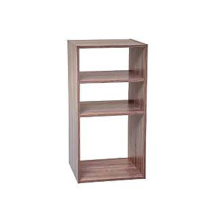 ETAGERE BOIS 2+1CASES MIX NATUREL