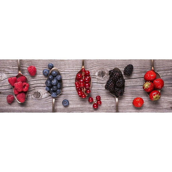 GLASSART 30X97 FRUITS ROUGES