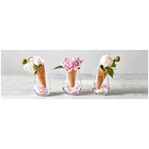 GLASSART 30X97 CORNETS FLEURS