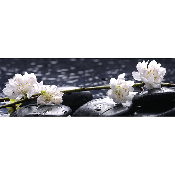 GLASSART 30X97 FLEURS SUR GALE