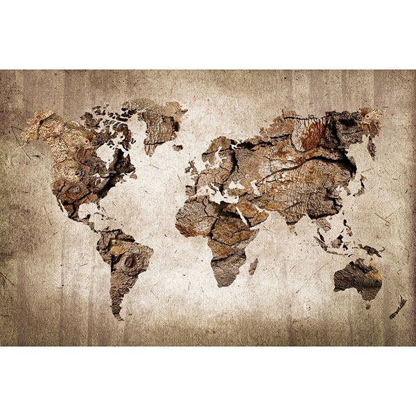 GLASSART 45X65 WORLD MAP 5