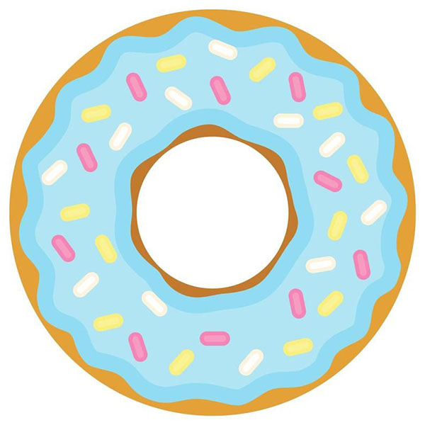 GLASSART ROND 25CM DONUT