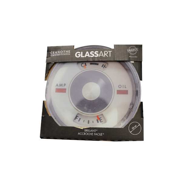GLASSART ROND 25CM COMPTEUR B