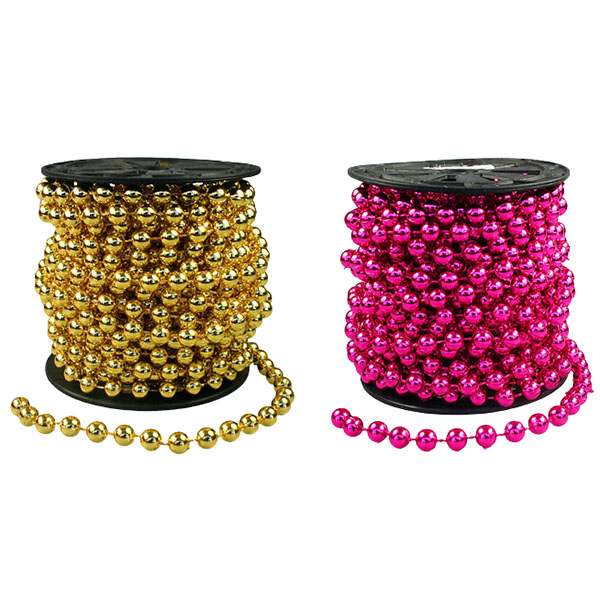 GUIRLANDE PLF BOULES + PERLES 1M44