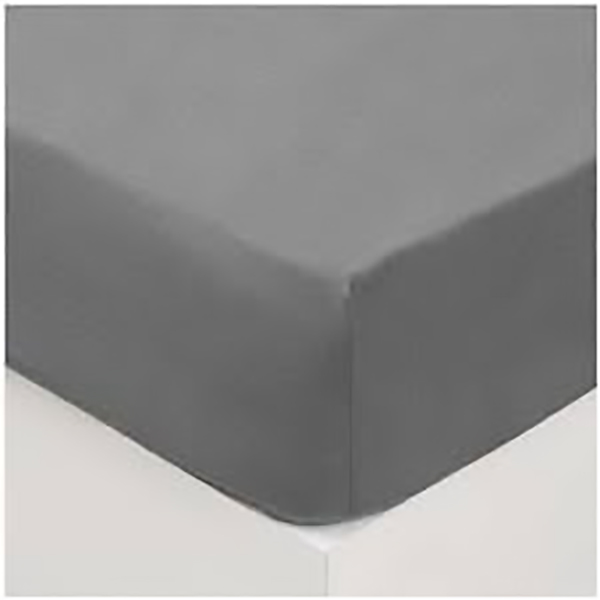 DRAP HOUSSE COT LAV GRIS 160X200