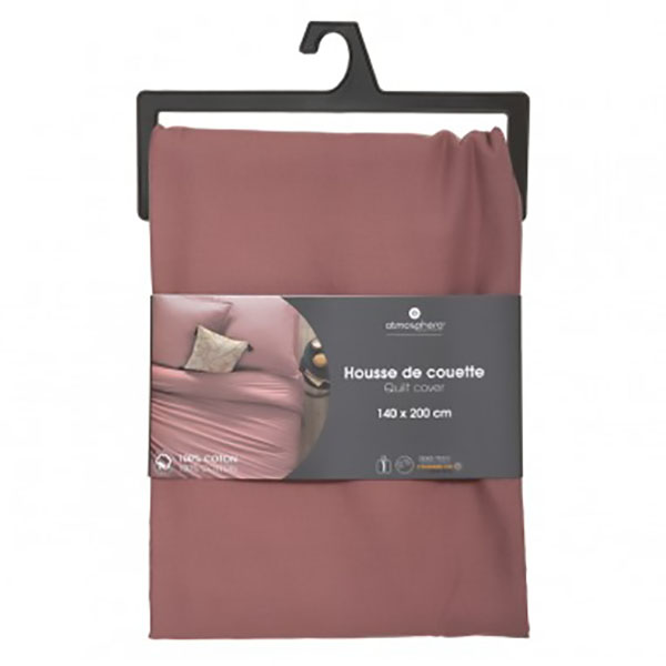 HOUSSE COUETTE 1P BLUSH 140X200