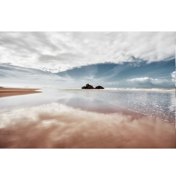 MATE 65X97 PLAGE SABLE OCRE