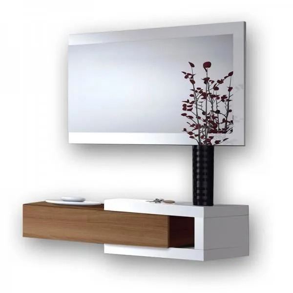 MEUBLE D ENTREE 1 TIROIR ET MIROIR NOON