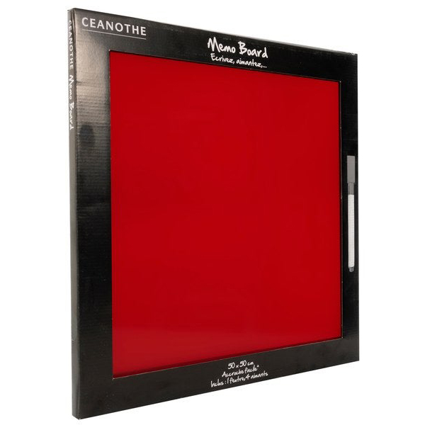 MEMO BOARD ROUGE 50X50