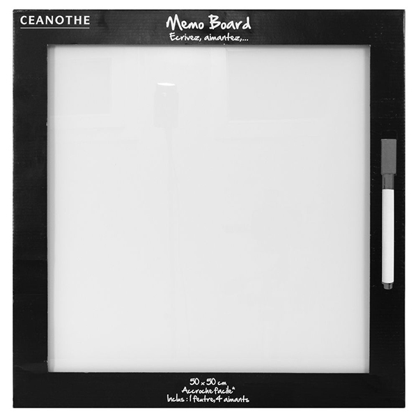 MEMOBOARD BLANC 50X50