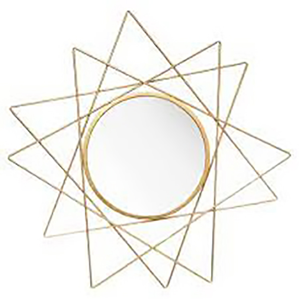 MIROIR MULTI TRIANGLE OR 87CM