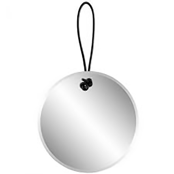 MIROIR 30CM SUSPENDU NOIR