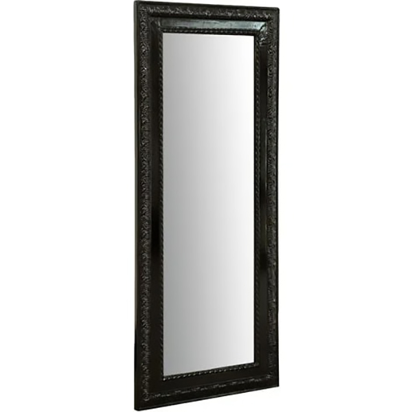 MIROIR RECTANGLE BORDURE ALU NOIR 1400X450MM
