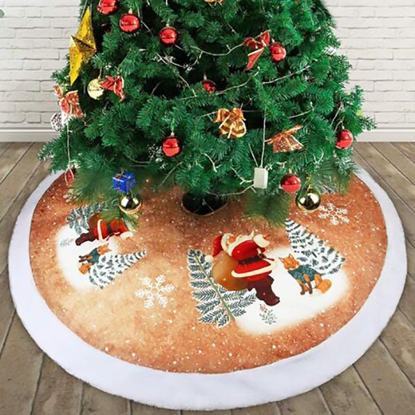 TAPIS SAPIN LED IMPRIME D90CM