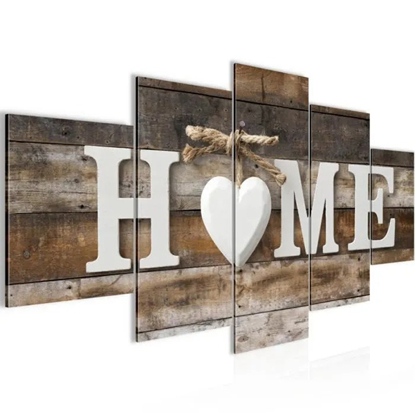 DECORATION BOIS PANCARTE METAL 100CM