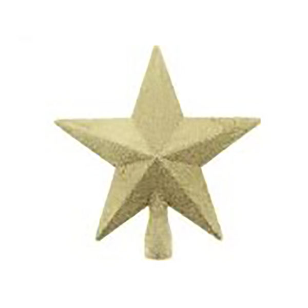 CIMIER ETOILE PAILLE 20CM OR