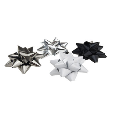 ETOILES ADH. 60MM ASS. NOIR ARGENT FUME BLANC