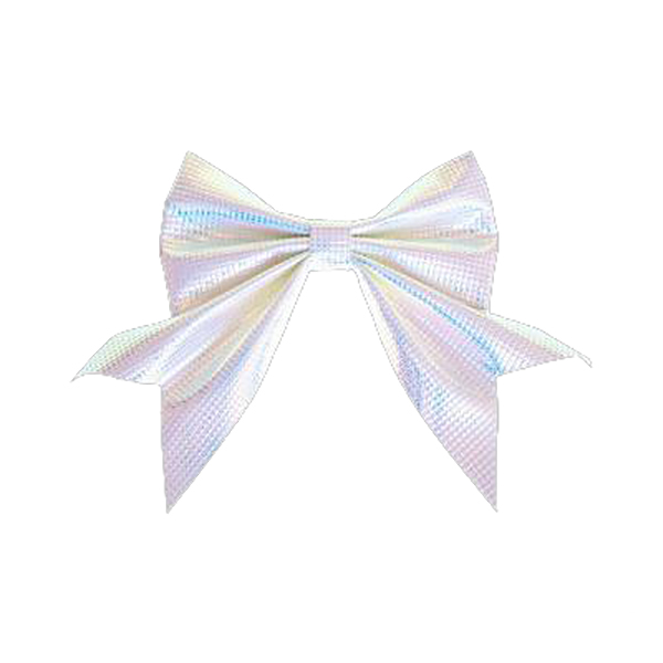 DECO NOEUD IRISE X2 12X13CM