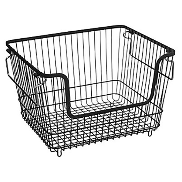 PANIER METAL EMPILABLE SILVER L