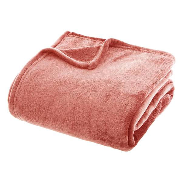 PLAID FLANELLE UNI BLUSH 180X230