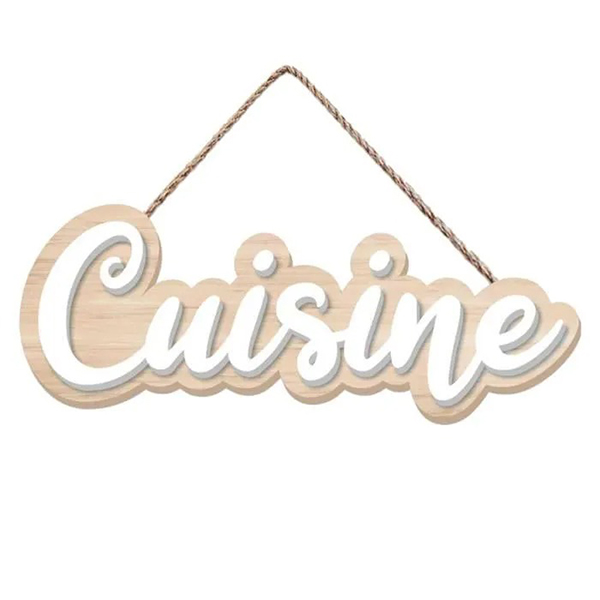 PLAQUE DE PORTE POUR CUISINE