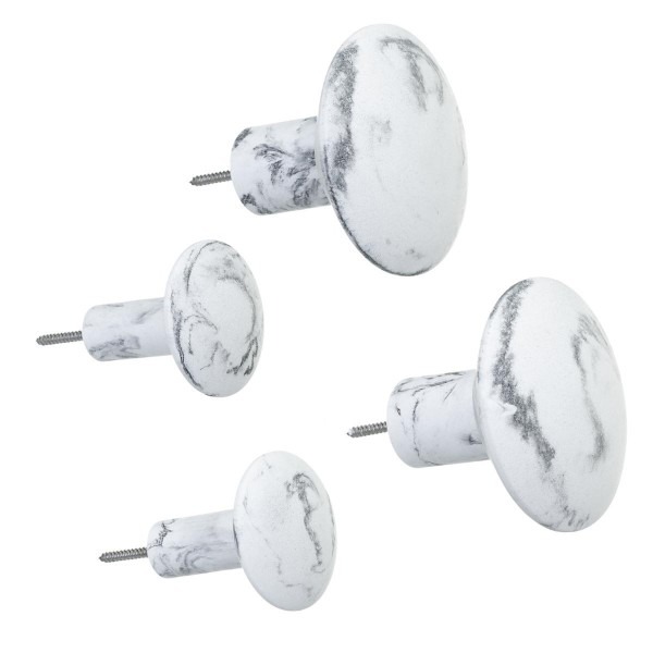 PATERE RONDE MARBRE X4