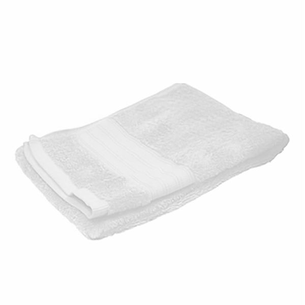 SERVIETTE GRIS 40X80CM AVEC BANDE 100% COTON 180GR