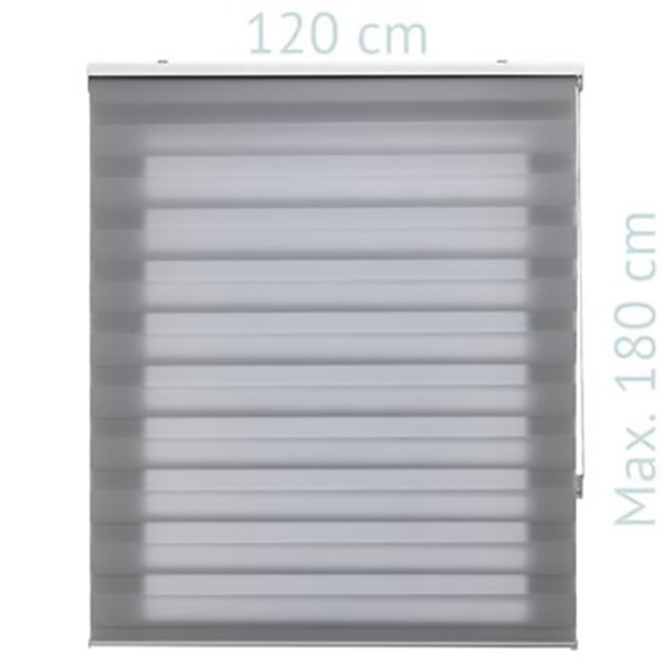 CLIPETFIX STORE JOUR ET NUIT ARGENT 120X180