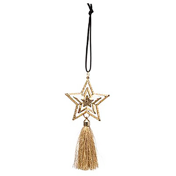 SUJET DE NOEL ETOILE METAL AJOURE