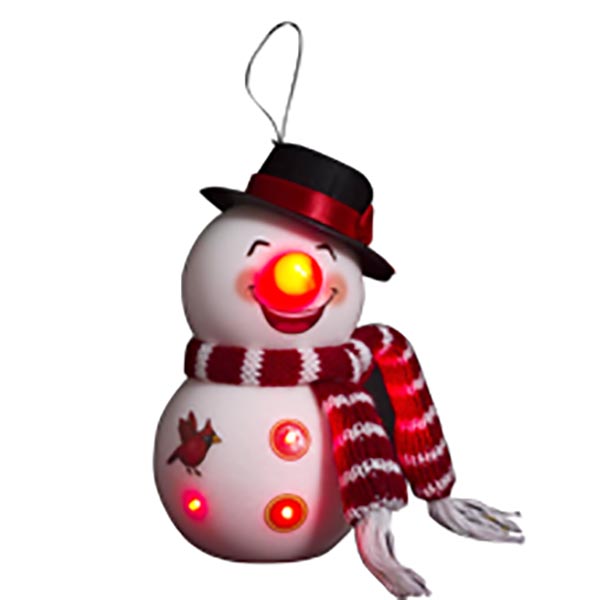 SUJET DE NOEL BONHOMME NEZ ROUGE 6 LED