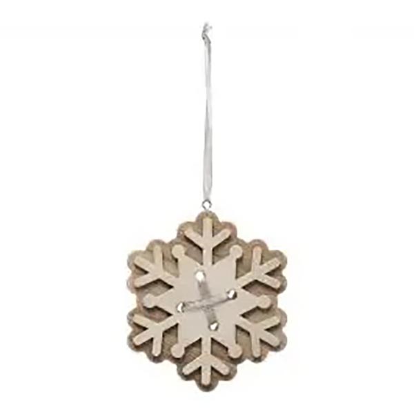 SUJET DE NOEL BOIS VELOURS LACET 2ASS