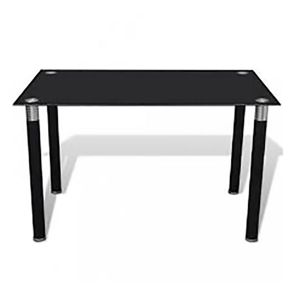 TABLE VERRE NOIR TT-658