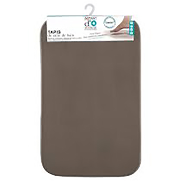 TAPIS MEMOIRE FORME 48X80 TAUPE
