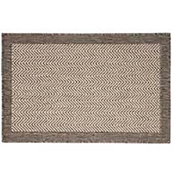 TAPIS 50X80CM CHEVRON TAUPE