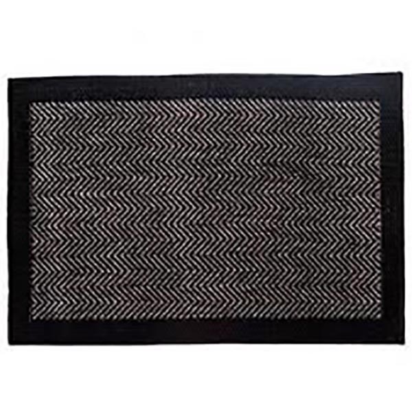 TAPIS 50X80CM CHEVRON NOIR