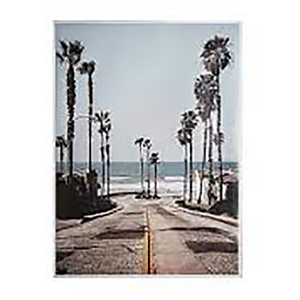 TOILE IMPRIME/CADRE ROUTE 58X78