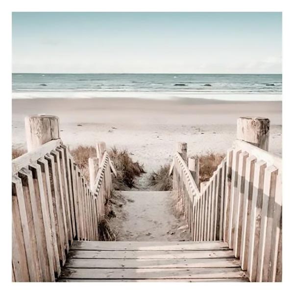 TOILE 30X30 ESCALIERS PLAGE