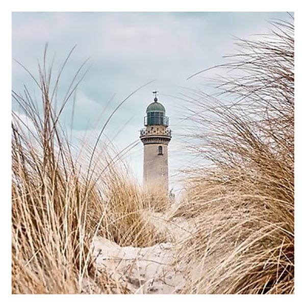 TOILE 30X30 PHARE LOINTAIN
