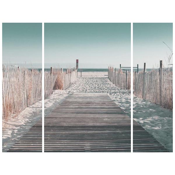 TRYPTIQUE CHEMIN SUR LA PLAGE