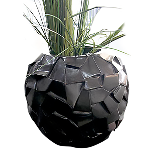VASE BLACK GOLD ZS-C882-14-