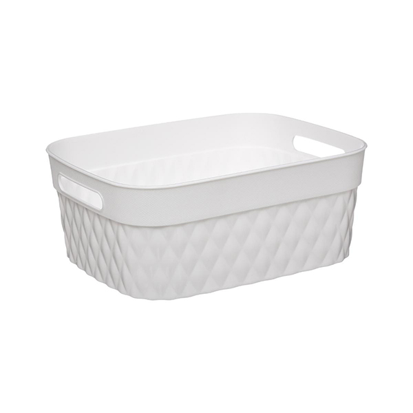 PANIER RECTANGULAIRE DISCO 5L BLANC