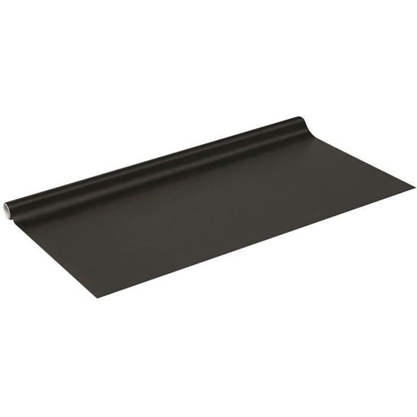 ADHESIF ROULEAU UNI MAT NOIR 2MX45CM
