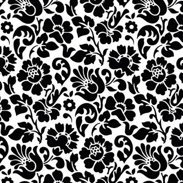 ADHESIF ROULEAU DECO BAROCK NOIR 2MX45CM