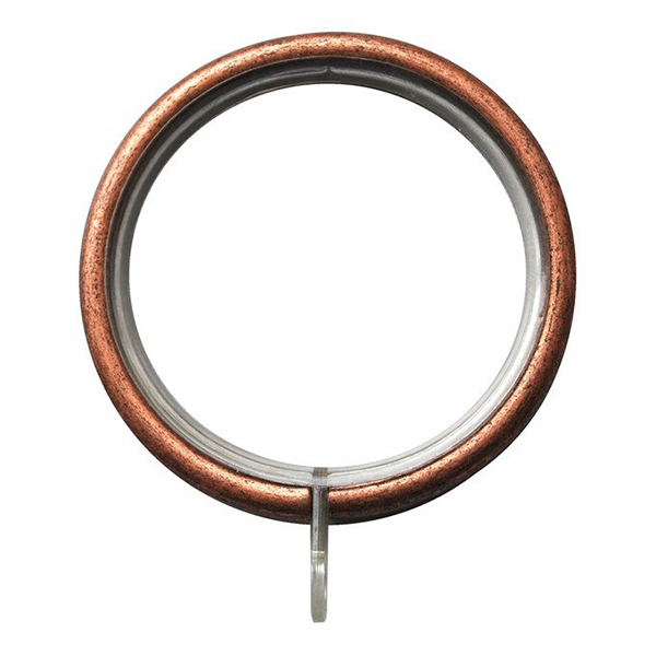 8 ANNEAUX METAL D28 CUIVRE VIEILLI